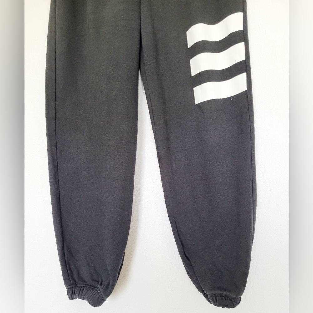 Adidas Women Climalite Loose Fit Fleece Cotton Joggers Black Drawstring Medium - Picture 11 of 16